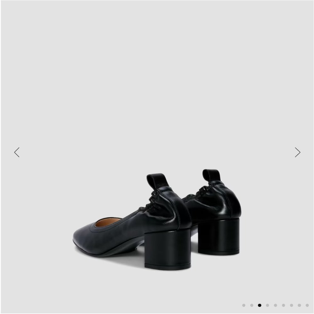 Everlane The Day Heel black leather made in italy 7.5 - Picture 4 of 12